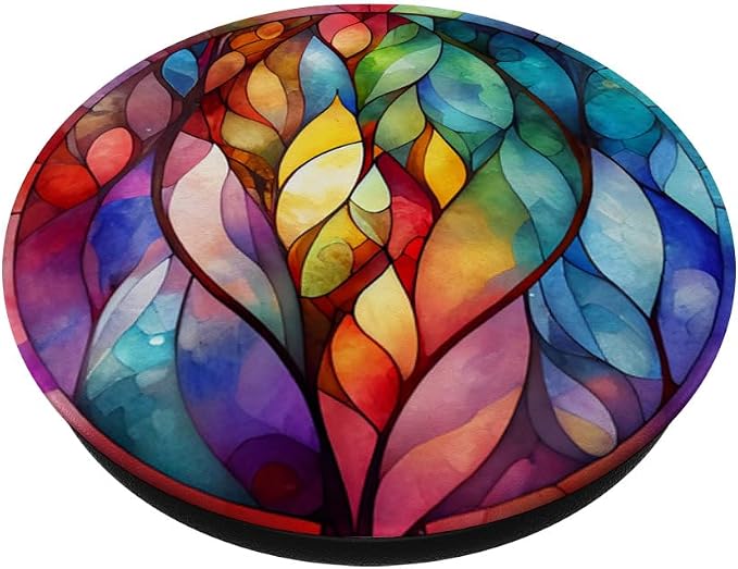 Beautiful Watercolor Stained Glass PopSockets Adhesive PopGrip