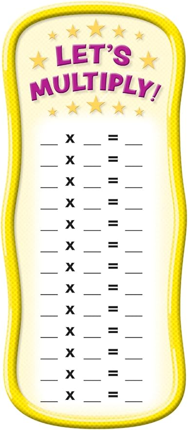 Scholastic Classroom Resources Multiplication Tables Bulletin Board (0545653649)