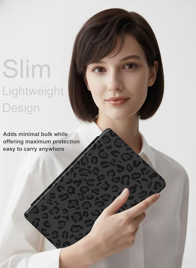 for iPad 11th Generation (A16 2025) 11 / iPad 10th Gen 10.9 2022 Case 360° Rotating PU Leather Stand Cover with Auto Sleep/Wake Shockproof TPU Backl Raccoon Perched