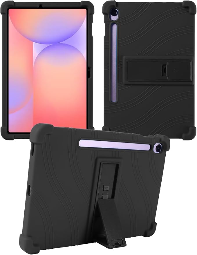 Case for Samsung Galaxy Tab S10 Lite/S10 FE/S9 FE 10.9 Inch - Protective Cover with S Pen Holder &amp Multi-Angle Viewing Stand (Black)