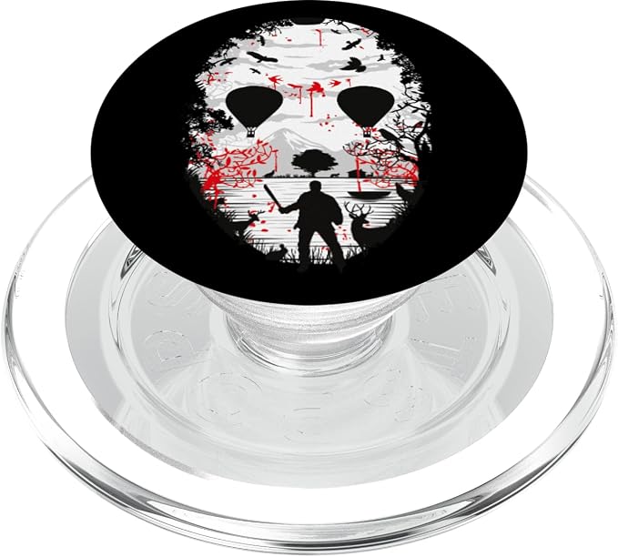 Maniac Hockey Mask Phone-Grip Horror Movie Design PopSockets Adhesive PopGrip