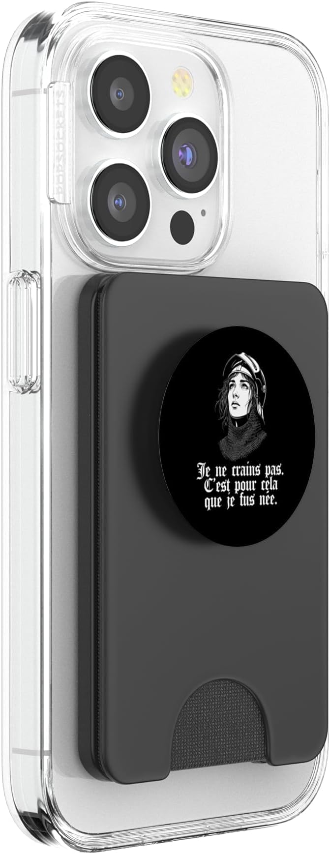 Joan of Arc Armor I Am Not Afraid I was Born for This French PopSockets PopWallet for MagSafe