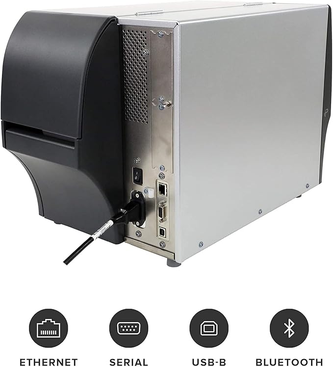 ZEBRA ZT411 203 dpi Thermal Transfer Industrial Printer Print Width 4 Inches Features Serial, USB, Ethernet, and Bluetooth Connecting Options - ZT41142 JTTANDS