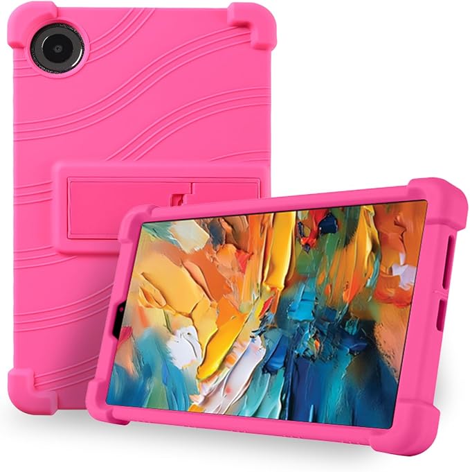 Case for TCL TAB 8 NXTPAPER 5G 8.7-Inch Tablet – Shockproof Silicone Protective Cover with Kickstand Drop-Resistant Business Style (Black)