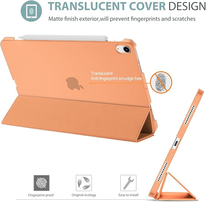 ProCase Smart Case for iPad Air 11-inch M4/M3/M2 &amp Air 10.9 5th/4th Gen | Hard Back Cover with Auto Sleep/Wake Slim Lightweight Case for iPad Air 11 2026/25/24 &amp 10.9 2022/2020-Aqua