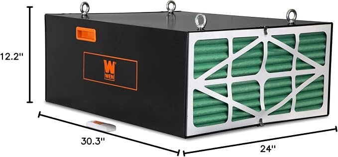 WEN 3417 3-Speed Remote-Controlled Industrial-Strength Air Filtration System