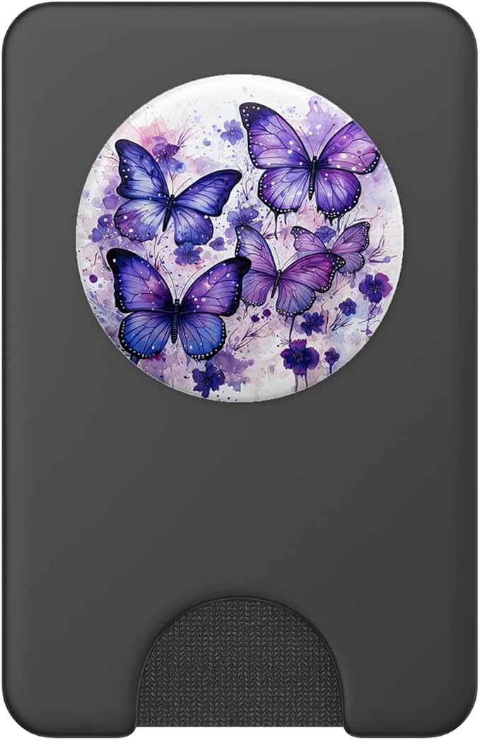 Butterfly Aesthetic Purple Butterflies Nature Blue PopSockets Adhesive PopGrip