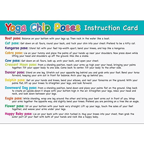 Really Good Stuff Children’s Yoga and Mindfulness Kit, Yoga for Kids with 24 Chips with Poses, Instruction Card and Poster- Encourage Students to Exercise, be Calm and de-Stress