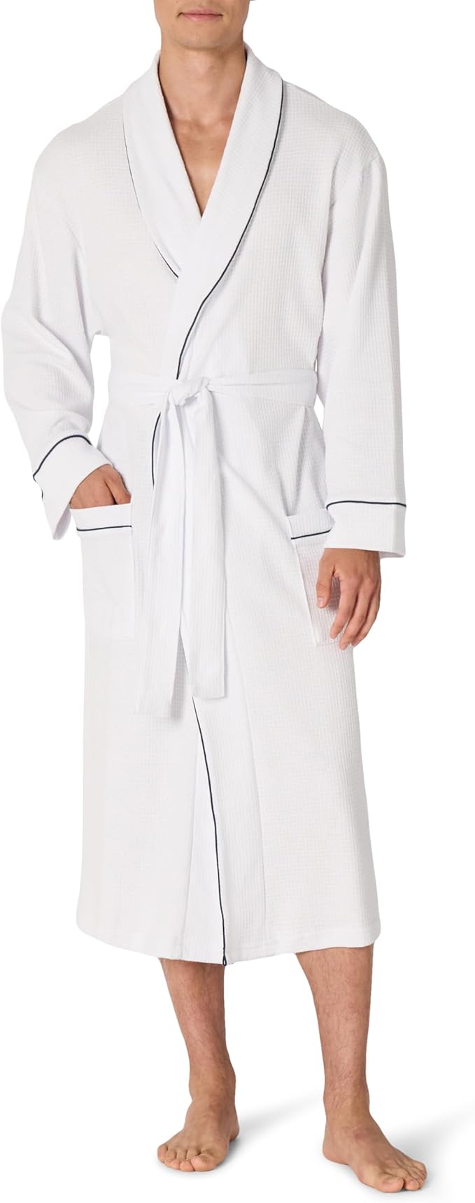 Amazon Essentials Men's Lightweight Waffle Bathrobe (Available in Big & Tall)