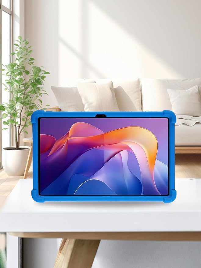 for Xiaomi Redmi Pad 2 Tablet 11 inch Tablet CaseBOVUGAC Soft Silicone Adjustable Stand Shockproof Kids Friendly for Redmi Pad 2 11 Tablet(Black)