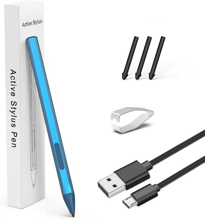 ASUS Stylus Pen for Transformer/Vivobook Flip/Notebook Touchscreen Laptop/Tablet - Rechargeable 4096 Pressure Sensitivity Microsoft MPP Protocol Black