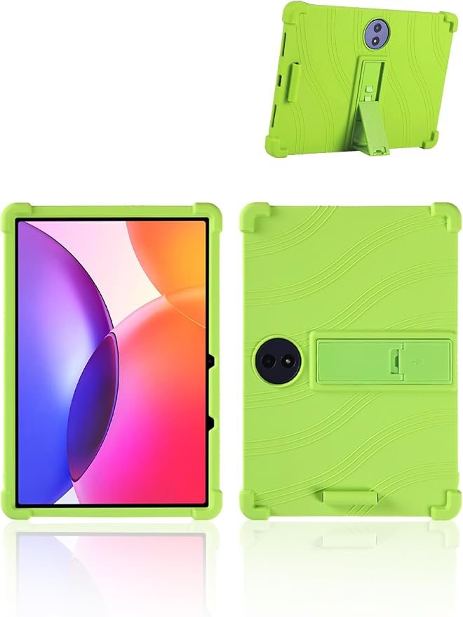 for TCL TAB A1 Plus Android 16 Tablet12.2 2.4K Ultra Clear Display Tablet Model CaseUYRUREL Soft Silicone Adjustable Stand Cover Lightweight Kids FriendlyBlack.