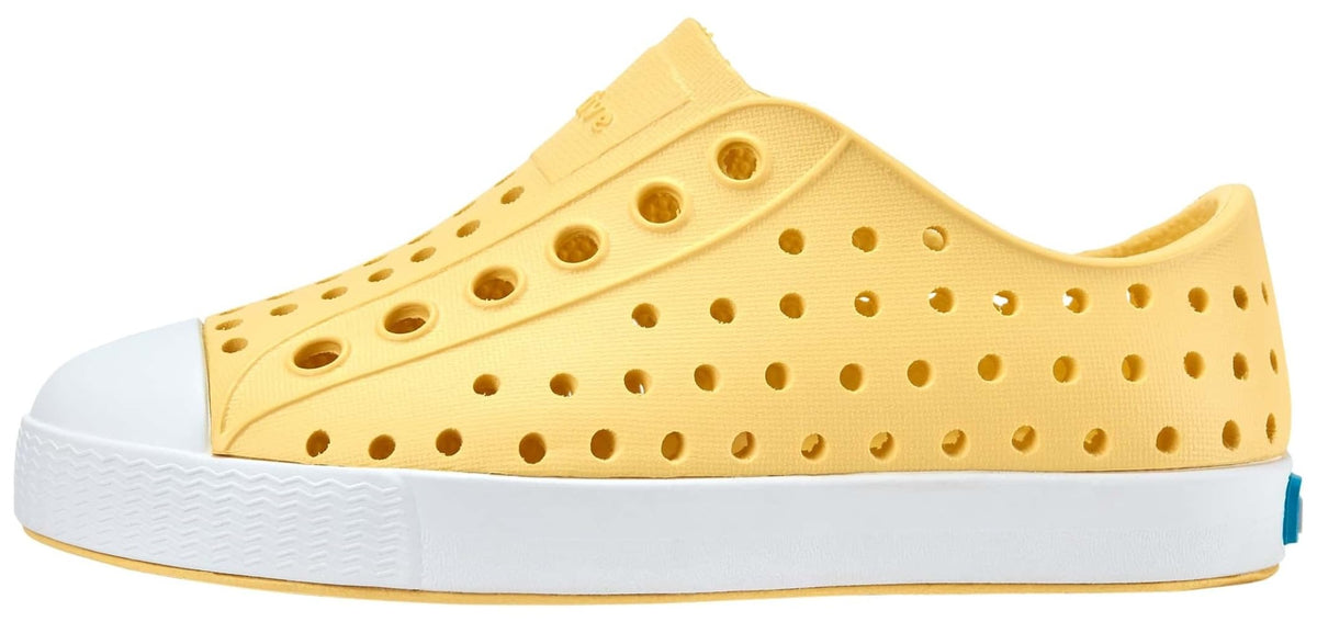 Native Shoes Unisex-Kids Jefferson Sneakers, Gone Bananas Yellow/Shell White, 2 Little Kid