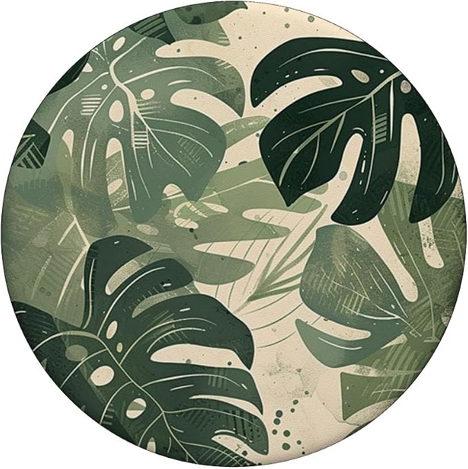 Monstera Leaf Botanical Tropical Plant PopSockets Adhesive PopGrip