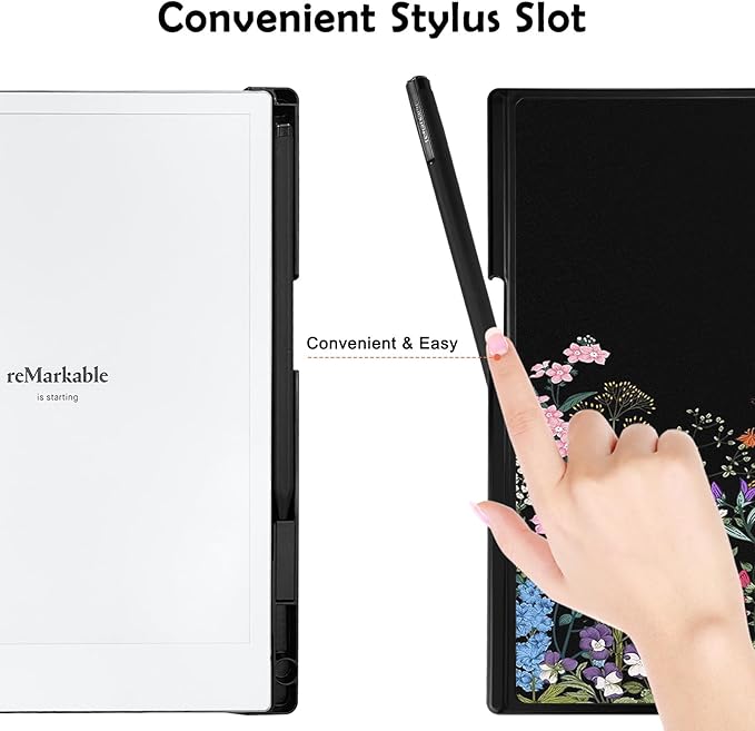 Case for Remarkable 2 Paper Tablet 10.3 2020 ReleasedLightweight and Hard Back Shell Protective Book Folio Cover with Built-in Pen HolderComes with Remarkable 2 Pen Tips.