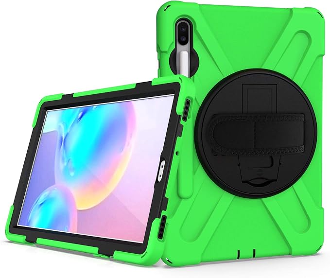 KIQ Shield Series for Samsung Galaxy Tab S7 FE Case Galaxy Tab S8 Plus Case Heavy Duty Shockproof Case w/S Pen Holder for Samsung Tab S7 fe 5G case 12.4 Inch 2020 SM T970 X800 T730 - Black
