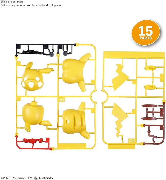 Bandai Hobby - Pokémon - 01 Pikachu, Bandai Spirits Pokémon Model Kit Quick!!