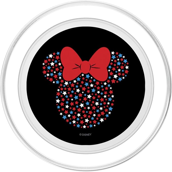 Disney Minnie Mouse Red White Blue Stars 4th of July PopSockets Standard PopGrip