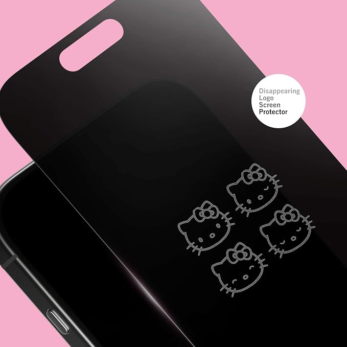 Hello Kitty Balloon Privacy Screen Protector - for iPhone 14 Plus13 Pro Max - with Disappearing Logo - Scratch-Resistant and Easy-to-Install Screen Protectors (Includes Installation Tray)