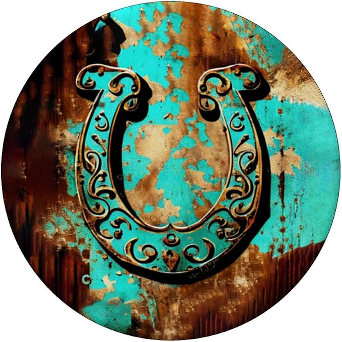 Horseshoe Rustic Vintage Western PopSockets Standard PopGrip