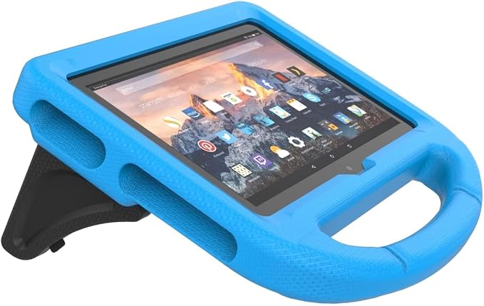 Kids Case for New Tab 7-inch 2024 Lightweight Shockproof Kid-Proof Cover with Stand Cover - Black