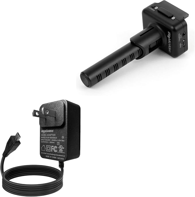 BoxWave Charger Compatible with IK Multimedia iRig Mic Video - Wall Charger Direct (15W) Rapid Charge Your Device with Built-in 3ft Cable