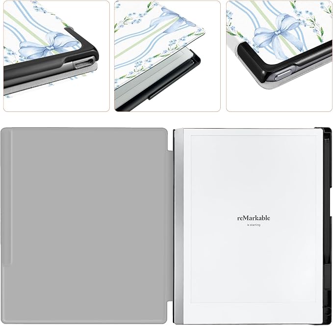 Case for Remarkable 2 Paper Tablet 10.3 2020 ReleasedLightweight and Hard Back Shell Protective Book Folio Cover with Built-in Pen HolderComes with Remarkable 2 Pen Tips.