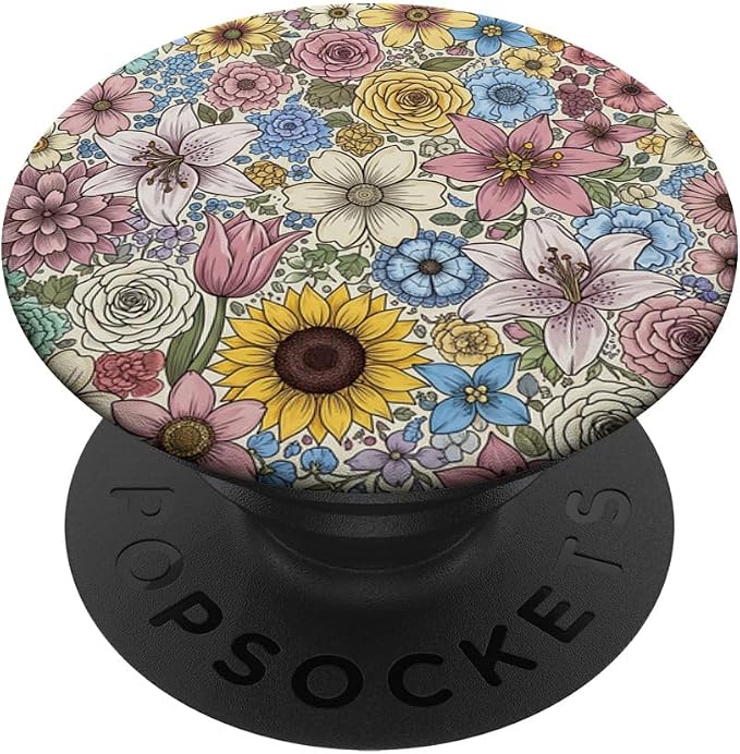 PopSockets Floral Phone Grip &amp Stand – Floral Field PopSockets PopWallet for MagSafe