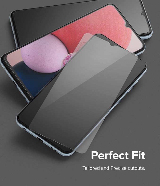 Ringke for Samsung Galaxy A13 4G / 5G Screen Protector [Glass 2 Pack] | Case Friendly Shatterproof Premium 9H Hardness Tempered Glass