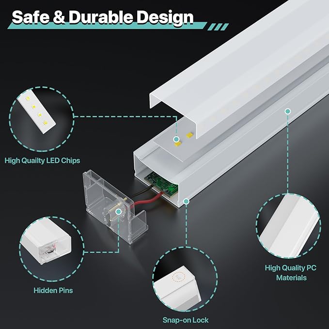 Hexagon Garage Lights, 14 Grids LED Garage Hexagon Lights with Rectangle Frame, 6500K Super Bright Honeycomb Lights for Garage, Warehouse, Car Detailing Shop, Exhibition Hall, Gym