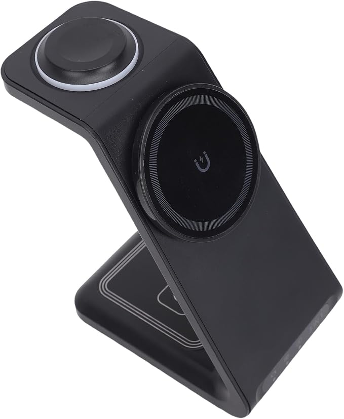3 in 1 Magnetic Wireless Charging Station15W Fast Charger for Phones with 360 Adjustable Stand Multiple Protections