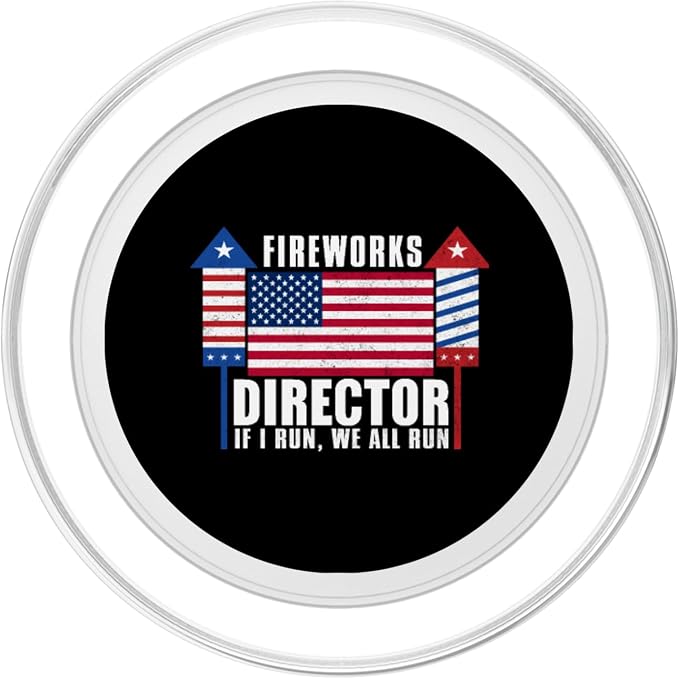 4th Of July - Fireworks Director If I Run We All Run PopSockets Adhesive PopGrip