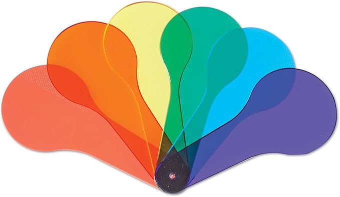 Learning Resources Color Paddles - Set of 18 Paddles, Grades PreK/Ages 3+ Preschool Science for Kids, Classroom Supplies