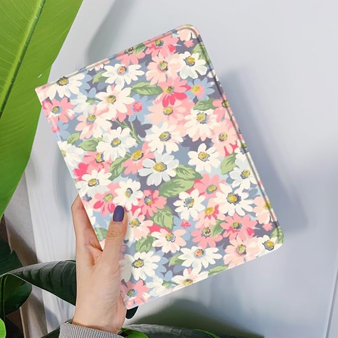 Flower Case for Xiaomi Redmi Pad 2 11 Case Flower Pattern Cute Floral Illustrated Printed Cover with Pencil HolderColor 5