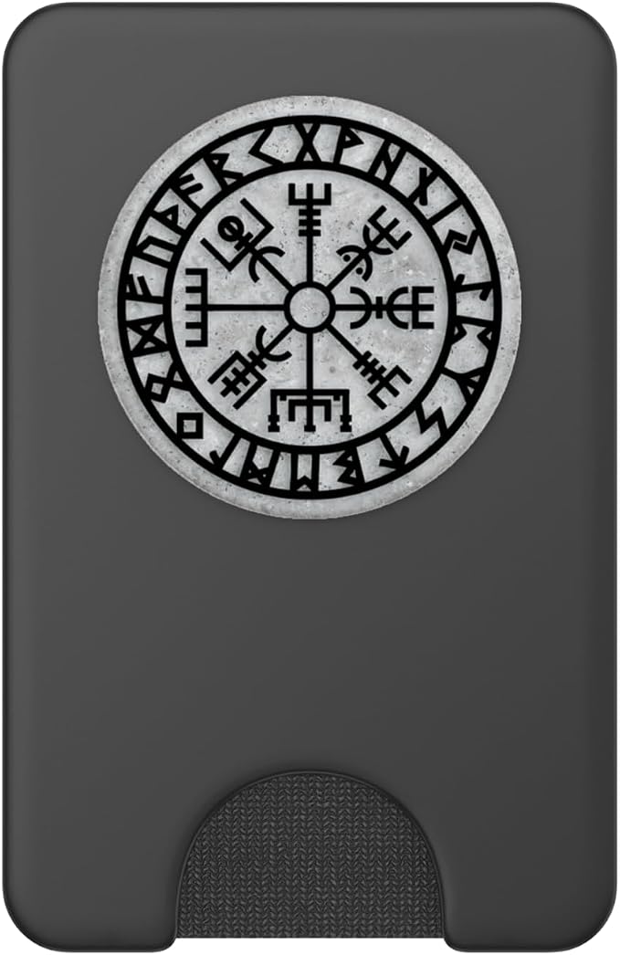 Vegvisir Viking Compass Rune Protection Symbol Celts Nordic PopSockets Adhesive PopGrip