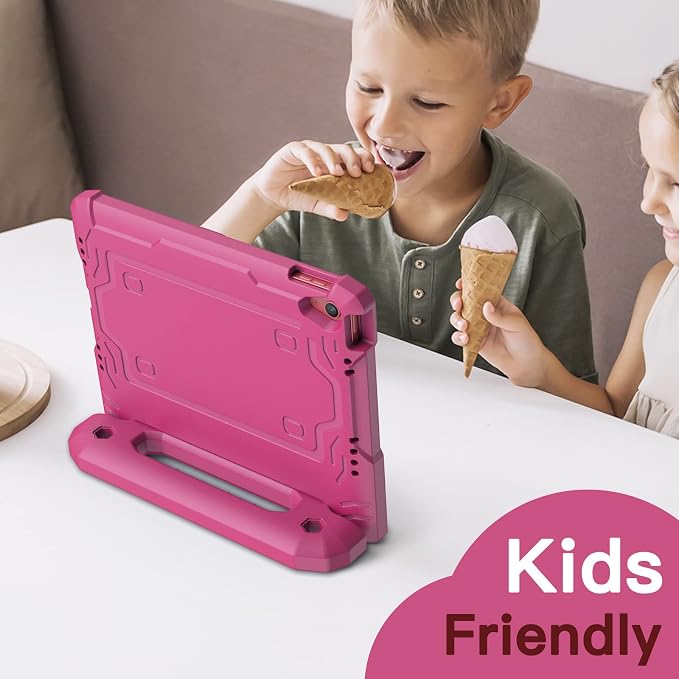 JETech Kids Case for iPad (A16) 11th/10th Gen Black | For 2025/2022 Model Built-in Screen Protector 360 Handle Stand Shockproof Kid-Friendly