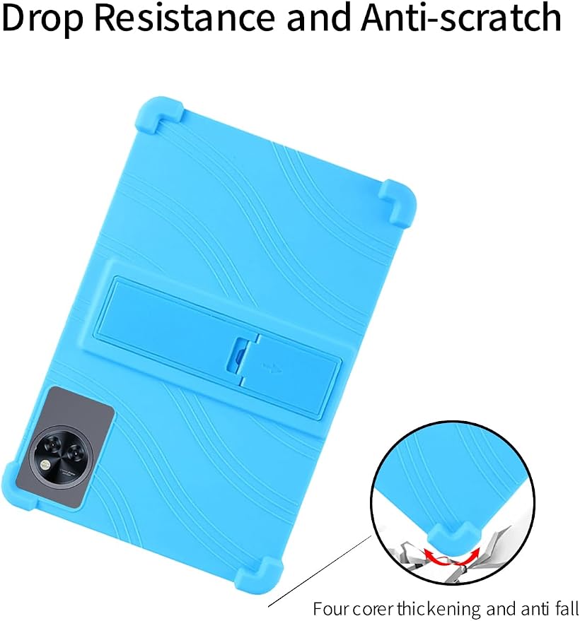 for DOOGEE Tab A9 pro+ Tablet 10.92 inch Tablet CaseBOVUGAC Soft Silicone Adjustable Stand Shockproof Kids Friendly for DOOGEE Tab A9 pro Plus 10.92 Tablet(Black)
