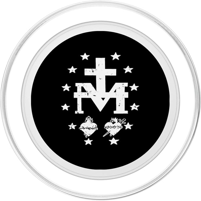 Miraculous Medal Medalla Milagrosa Catholic Virgin Mary PopSockets PopGrip: Swappable Grip for Phones &amp Tablets PopSockets Adhesive PopGrip
