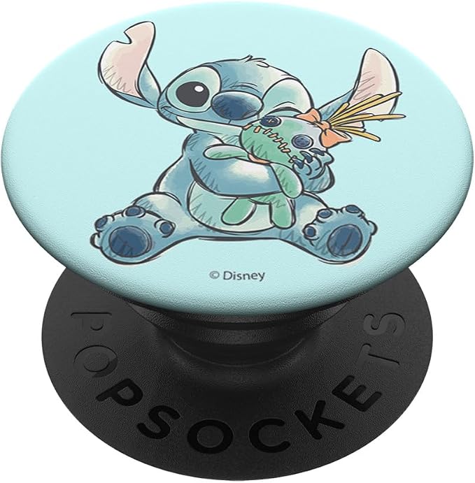 Disney Lilo &amp Stitch Cute Happy Stitch Scrump Sketch Logo PopSockets PopGrip for MagSafe