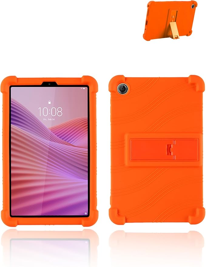 for Lenovo Tab One &amp Nook Reading Tablet Android Tablet8.7 inch Tablets CaseSoft Silicone Adjustable Stand Cover Lightweight Kids FriendlyBlack.
