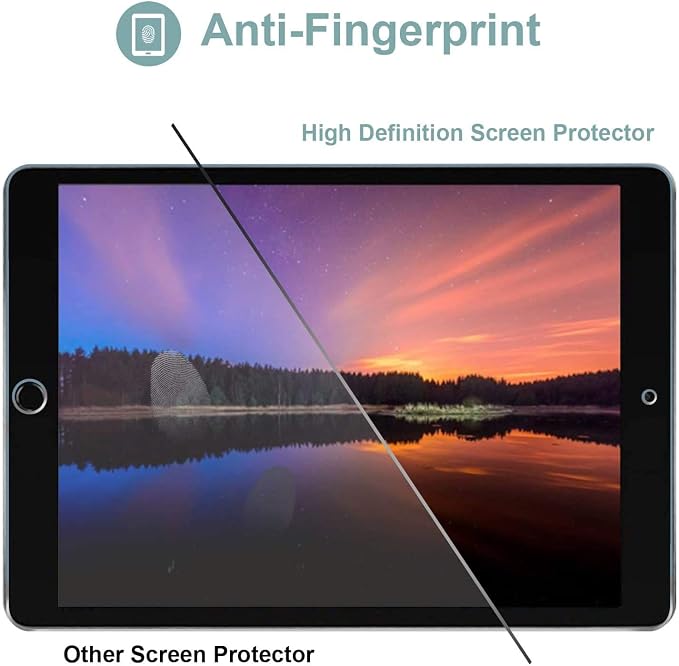 ProCase iPad 10.2 Case 2021 9th Gen/ 2020 8th Gen/ 2019 7th Gen Case with Tempered Glass Screen Protector Slim Stand Hard Shell Protective Smart Cover for 10.2” iPad 9th/8th/7th Generation -Black