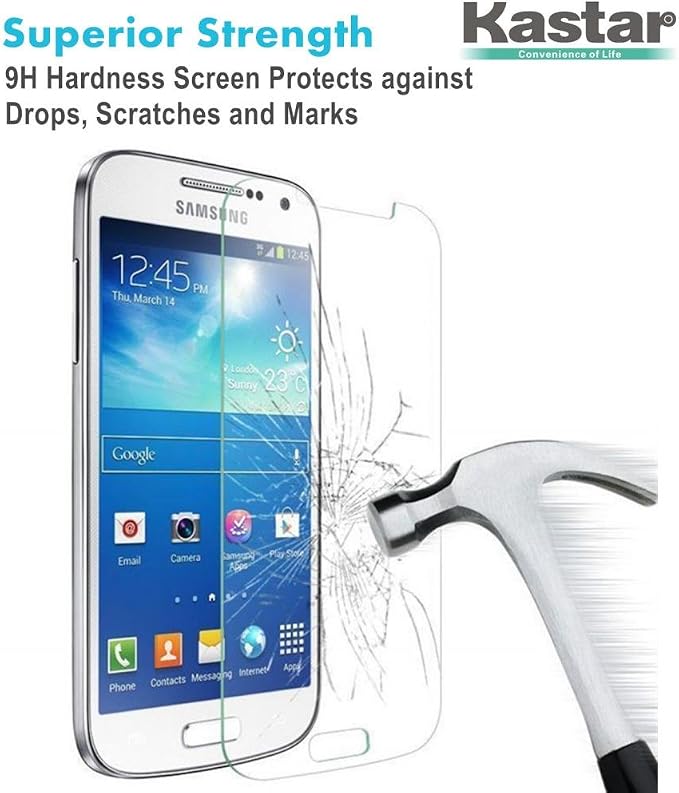 Kastar S4 MINI Screen Protector (50-PACK) Premium Tempered Crystal Clear Glass Screen Protector for Samsung Galaxy S4 MINI i9190 AT&ampT T-Mobile Sprint Verizon Smartphone