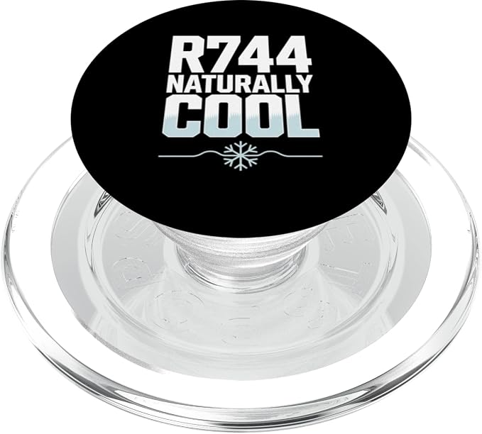 R744 Naturally Cool CO2 Refrigeration Technician PopSockets Adhesive PopGrip