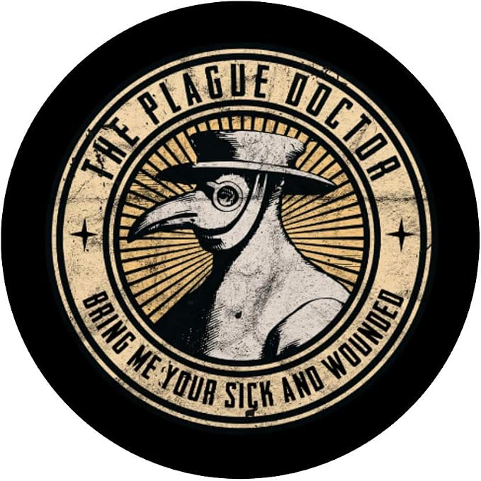 The Plague Doctor Occult Gothic Grunge Pest Devil Black PopSockets PopGrip: Swappable Grip for Phones &amp Tablets