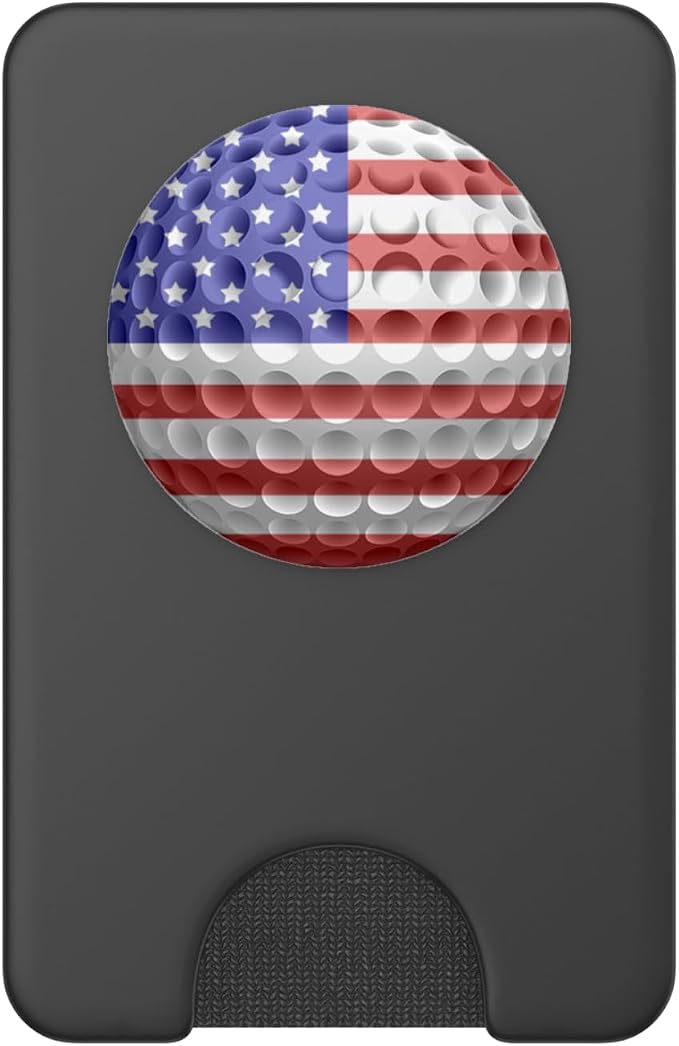 Golf USA Flag American Golfing PopSockets Adhesive PopGrip