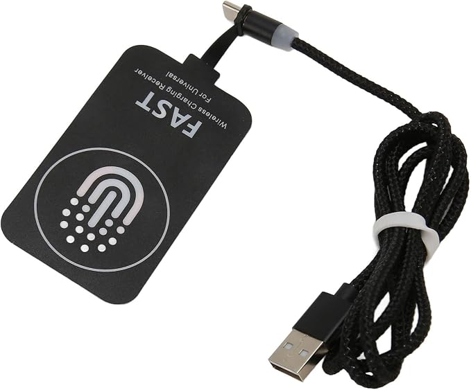 Type C Charging Receiver for Universal Type C Device Compatibility an Ultra Thin Type C Adapter with 2000mA Magnetic Quick Charge Capability