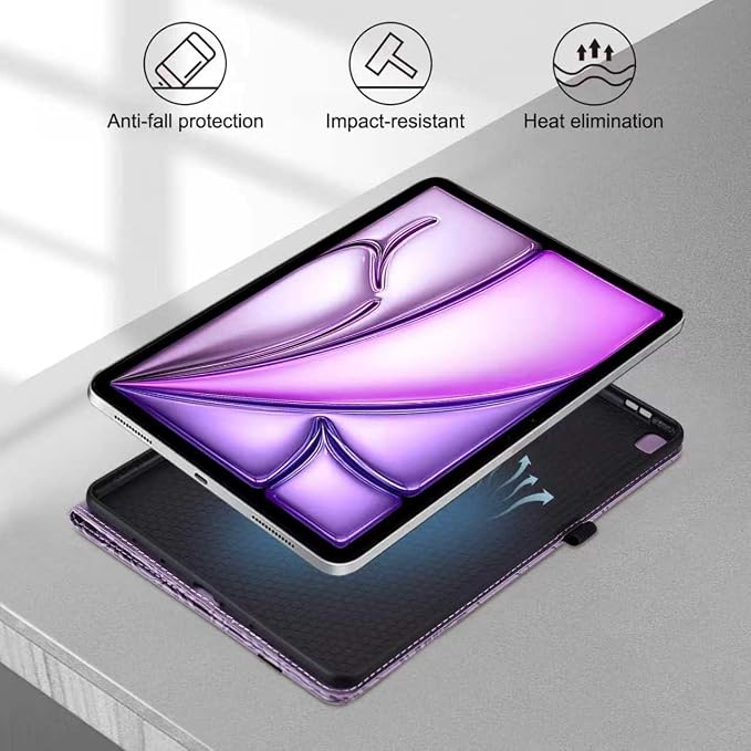 ALILANG Case for Samsung Galaxy Tab A 9.7 inch 2015 Case Model (SM-T550/T555/SM-P550/P555) Multi-Angle Viewing Protective Tablet Cover with Folding Stand &amp Pencil Holder -Blue