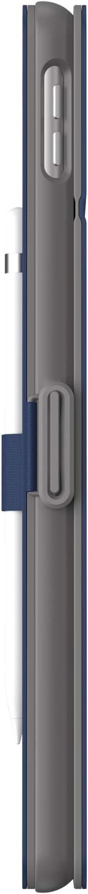 Speck Balance Folio Case for iPad 10.2 Inch (2019-2021) - Drop &amp Camera Protection Slim Multi Range Stand Apple Pencil Holder - Arcadia Navy/Moody Grey