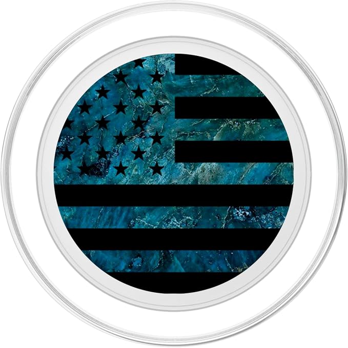 Black American Flag Blue PopSockets Adhesive PopGrip