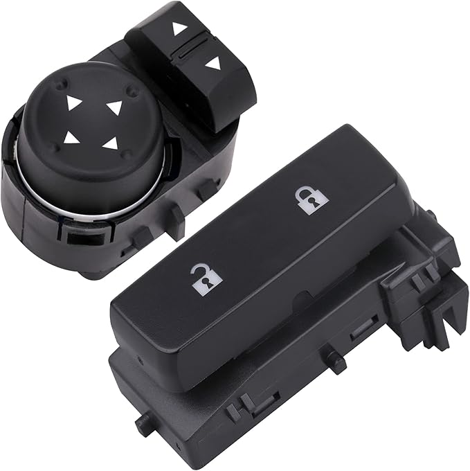 Obaee Power Window Control Switch Button & Front Driver Side Door Lock & Mirror Switch Compatible with Chevrolet Silverado/GMC Sierra 1500 2500 HD 3500 HD 2007-2013